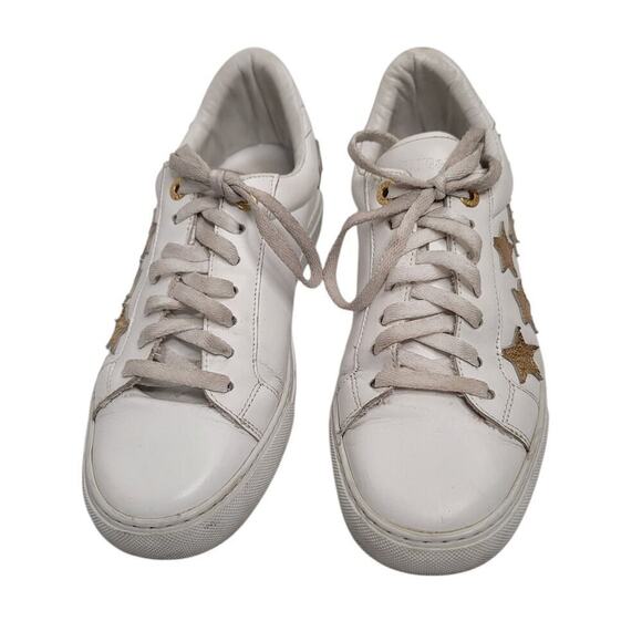 Zadig & Voltaire ZV1747 Smooth Calfskin Star Sneakers Size 40/ 9 US - Picture 5 of 9